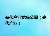 光伏产业龙头公司（光伏产业）