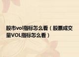 股市vol指标怎么看（股票成交量VOL指标怎么看）