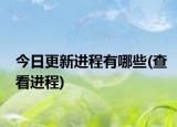 今日更新进程有哪些(查看进程)