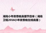 湖南小年夜春晚直播节目单（湖南卫视2016小年夜春晚在线直播）
