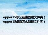 oppor15怎么在桌面建文件夹（oppor15桌面怎么新建文件夹）