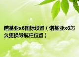 诺基亚x6图标设置（诺基亚x6怎么更换导航栏位置）