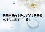 陕西电视台主持人丫丫（陕西省电视台二套丫丫主播）