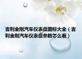 吉利金刚汽车仪表盘图标大全（吉利金刚汽车仪表盘参数怎么看）