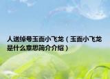 人送绰号玉面小飞龙（玉面小飞龙是什么意思简介介绍）
