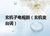 玄机子电视剧（玄机变台词）