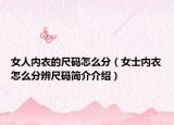 女人内衣的尺码怎么分（女士内衣怎么分辨尺码简介介绍）