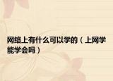 网络上有什么可以学的（上网学能学会吗）