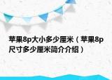 苹果8p大小多少厘米（苹果8p尺寸多少厘米简介介绍）