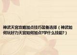 神武天宫攻略加点技巧装备选择（神武如何玩好力天宫如何加点?学什么技能?）