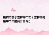 榆树市属于吉林哪个市（吉林榆树是哪个市的简介介绍）