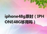 iphone48g原封（IPHONE48G够用吗）
