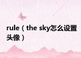 rule（the sky怎么设置头像）