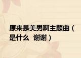 原来是美男啊主题曲（是什么  谢谢）