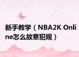新手教学（NBA2K Online怎么故意犯规）