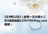 1王9帅12宫2（谁有一王九帅十二宫4请发给我1119379548qq.com谢谢）