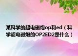 某科学的超电磁炮op和ed（科学超电磁炮的OP2ED2是什么）