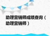 助理营销师成绩查询（助理营销师）