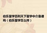 伯乐留学百利天下留学中介靠谱吗（伯乐留学怎么样）