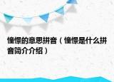 憧憬的意思拼音（憧憬是什么拼音简介介绍）