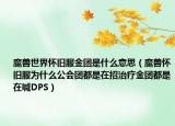 魔兽世界怀旧服金团是什么意思（魔兽怀旧服为什么公会团都是在招治疗金团都是在喊DPS）