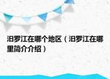 汨罗江在哪个地区（汨罗江在哪里简介介绍）