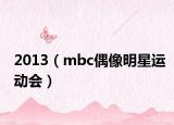 2013（mbc偶像明星运动会）