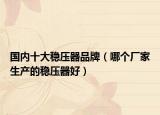 国内十大稳压器品牌（哪个厂家生产的稳压器好）