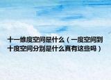 十一维度空间是什么（一度空间到十度空间分别是什么真有这些吗）