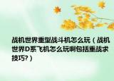 战机世界重型战斗机怎么玩（战机世界D系飞机怎么玩啊包括重战求技巧?）
