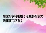 播放布衣电视剧（电视剧布衣大侠在那可以看）