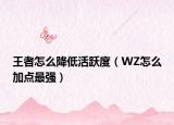 王者怎么降低活跃度（WZ怎么加点最强）