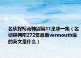 名侦探柯南特别篇11是哪一集（名侦探柯南272集最后vermouth说的英文是什么）