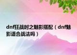 dnf狂战时之魅影搭配（dnf魅影适合战法吗）