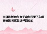 当日最新消息 女子动物园里下车喂鹿被踢 园区是这样回应的