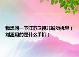 我想问一下江苏卫视非诚勿扰里（刘丞用的是什么手机）