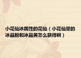 小花仙冰属性的花仙（小花仙里的冰晶粉和冰晶黄怎么获得啊）