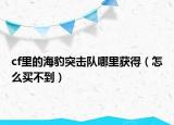 cf里的海豹突击队哪里获得（怎么买不到）
