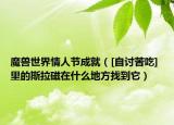 魔兽世界情人节成就（[自讨苦吃] 里的斯拉磁在什么地方找到它）