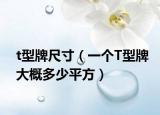 t型牌尺寸（一个T型牌大概多少平方）