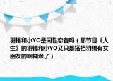 羽锡和小YO是同性恋者吗（那节目《人生》的羽锡和小YO又只是搭档羽锡有女朋友的啊糊涂了）