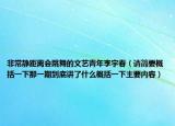 非常静距离会跳舞的文艺青年李宇春（请简要概括一下那一期到底讲了什么概括一下主要内容）