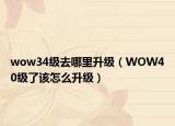 wow34级去哪里升级（WOW40级了该怎么升级）
