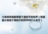 小爸爸电视剧里面于果的手机铃声（电视剧小爸爸于果的手机铃声叫什么名字）