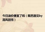 今日油价便宜了吗（既然遇见by流风回雪）