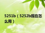 5251b（5252b现在怎么用）