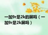 一加9r是2k的屏吗（一加9r是2k屏吗）