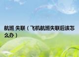 航班 失联（飞机航班失联后该怎么办）