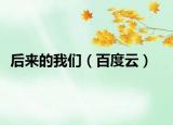后来的我们（百度云）