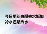 今日更新白醋去水垢加冷水还是热水
